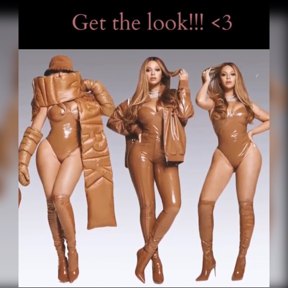 Camel Patent Thigh High Boots (Wide Calf) - Picture 3 of 6